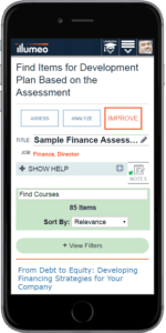Illumeo Assessment - Improve - Mobile